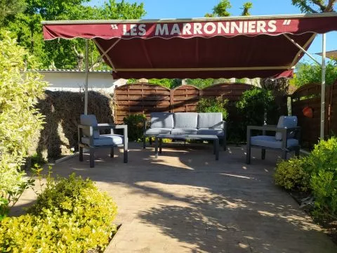 Salon détente dans le jardin