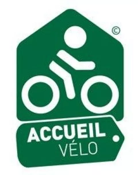 Logo accueil vélo hôtel Lorraine la Maison Carré à Méréville