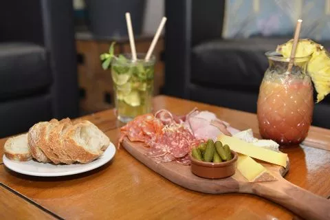 Cocktails and charcuterie boards