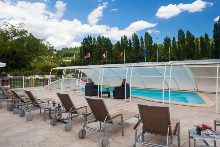 image  Swimming pool with view on the surrounding nature