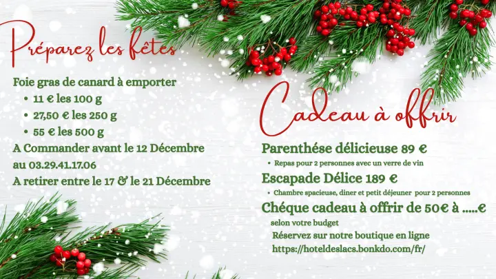  Les fêtes approchent !  Gourmandises et cadeaux à prévoir ?