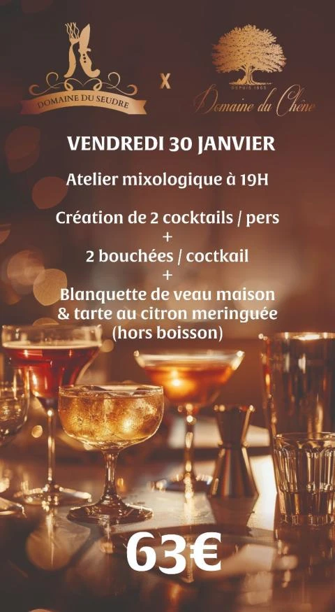 Soirée Mixologie Vendredi 30 Janvier