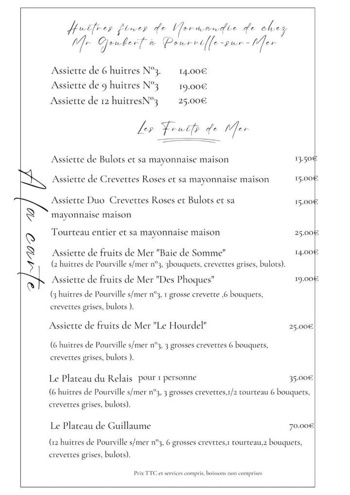   A LA CARTE