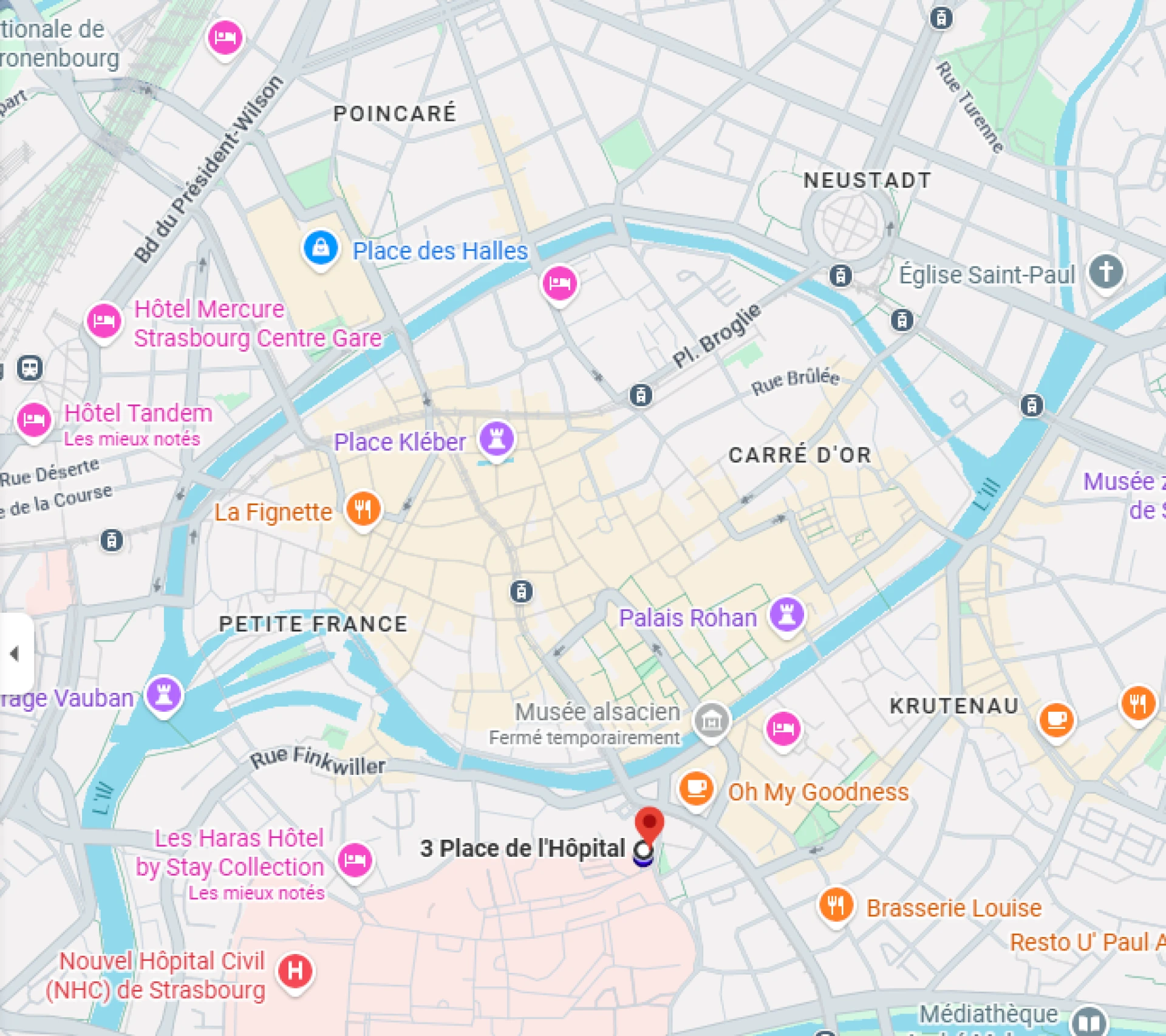 Practical information Hotel Ettenheim Strasbourg | Access & services