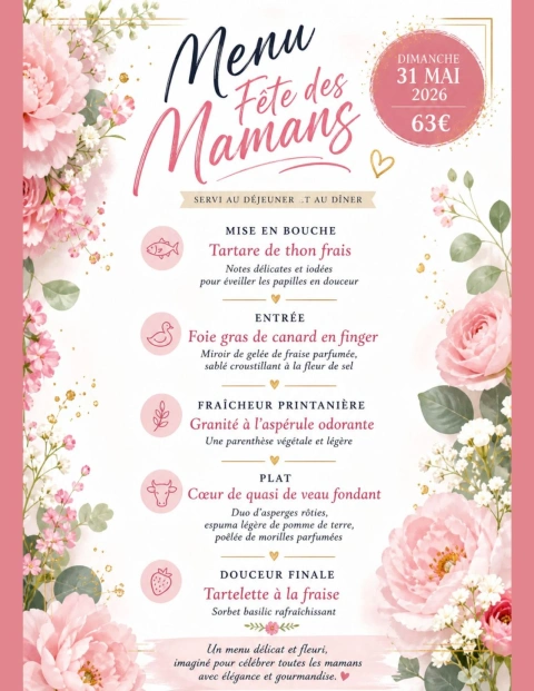 Menu fête des Mamans