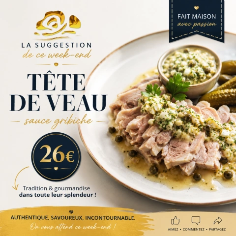 Suggestion du week end : tête de veau gribiche