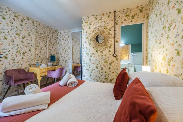 image Chambre de l'hotel de charme le Kastell Dinec'h