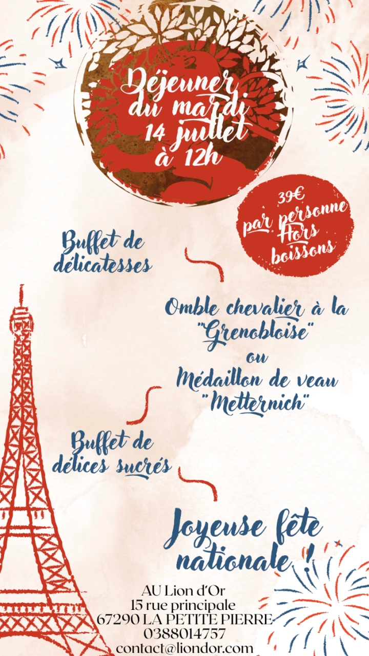 image  Déjeuner Buffet du 14 Juillet