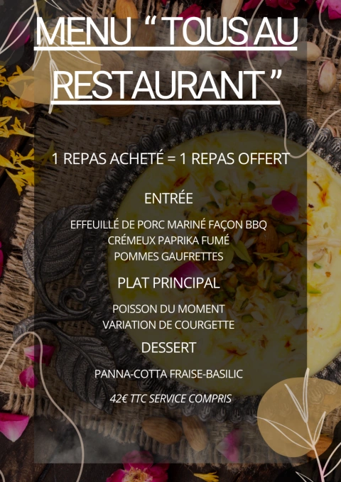 Menu "Tous au restaurant"