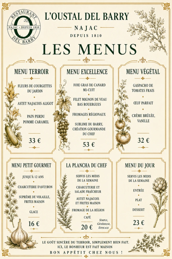   Les Menus