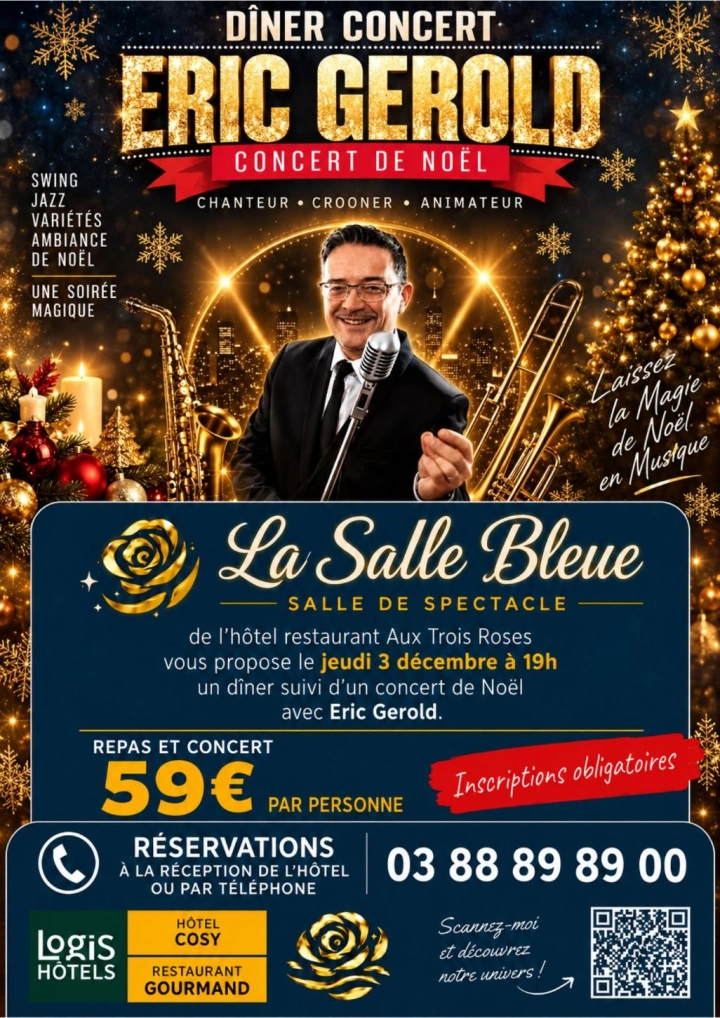   D&icirc;ner concert de No&euml;l le 03 d&eacute;cembre 2026